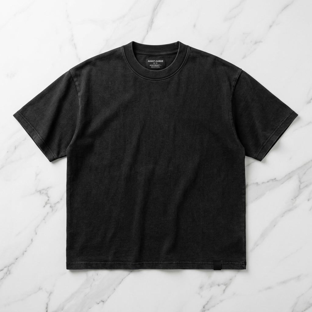 Essential Tee in Washed Black