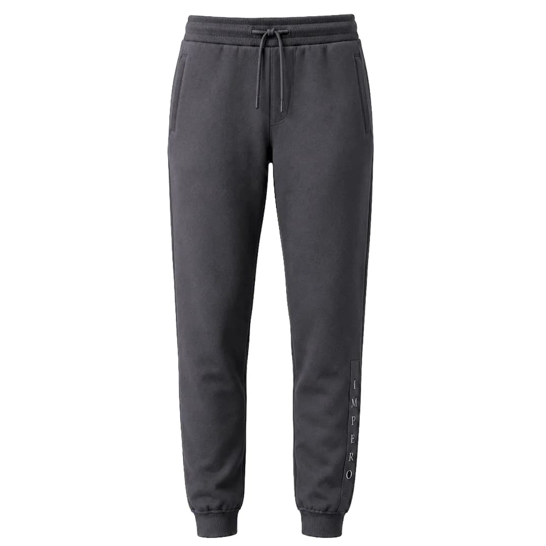 Tapered Jogger in Charcoal, front view